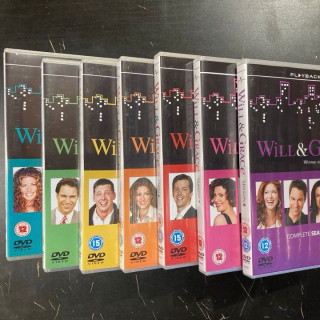 Will & Grace - Kaudet 2-8 28DVD (VG+-M-/M-) -tv-sarja- (ei suomenkielistä tekstitystä)